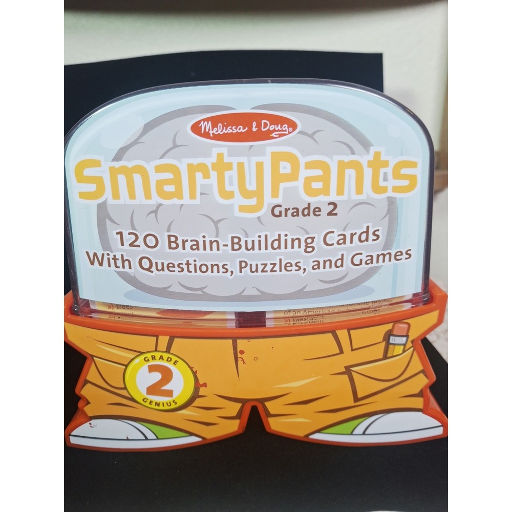 Melissa & Doug SMARTY PANTS - Grade 2 Card Set 120 Brain Building Cards NEW